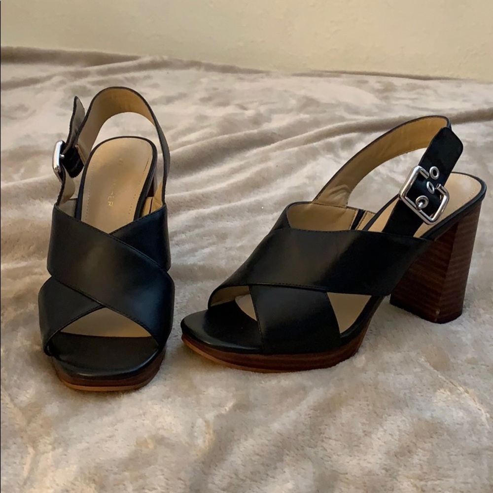 Women Marc fisher black leather heel